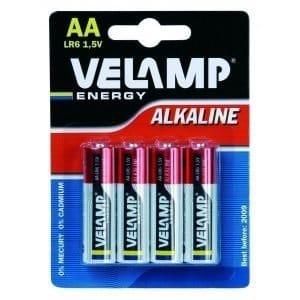 Batteria  Stilo Velamp 1,5v - AA - 4 Pezzi