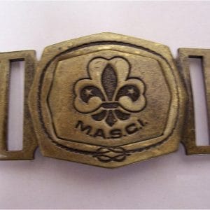Fibbia M.A.S.C.I. in ottone
