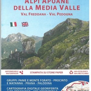Cartina Alpi Apuane della media valle. Val Freddana e Val Pedogna - 537 Edizioni Multigraphic