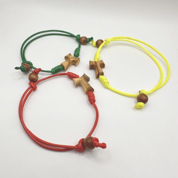 Braccialetto con tau giallo verde e rosso