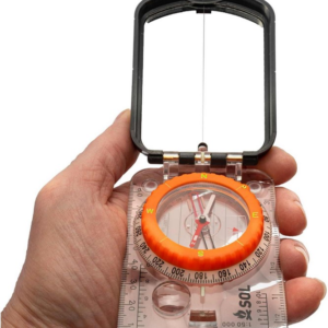 Bussola da carta con specchio