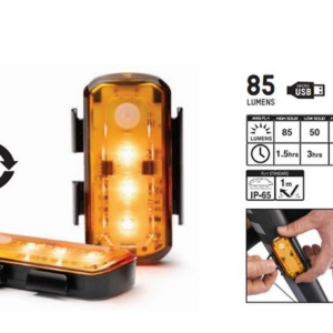 Luce bici grid side beacon 85 lumen usb