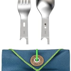 Set accessori  pic nic forchetta e cucchiaio opinel