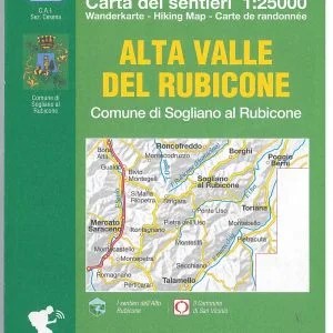 Cartina alta valle del rubicone 24 - monti editore