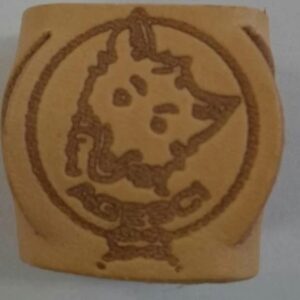 Nodo in cuoio liscio lupo