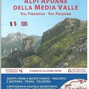 Cartina alpi apuane della media valle 537 - multigraphic
