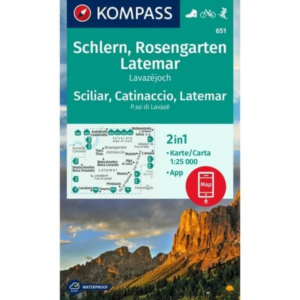 Sciliar catinaccio latemar 651 - kompass