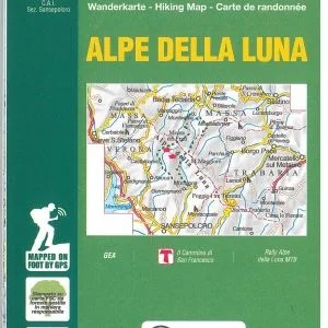 Cartina alpe della luna 17 - monti editore