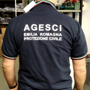 Maglietta polo cotone protezione civile
