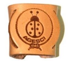 Nodo in cuoio liscio coccinella