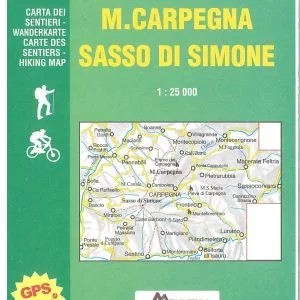 Cartina m. carpegna sasso di simone 16 - monti editore