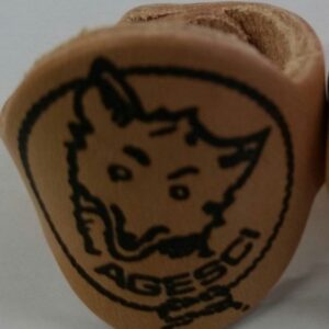 Nodo in cuoio ad anello lupo