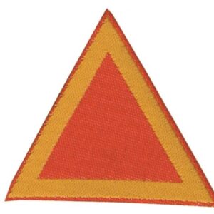 Triangolo di sestiglia rosso vivo