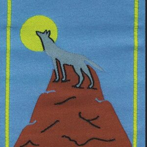 Distintivo stoffa - lupo anziano -