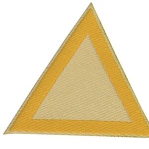 Triangolo di sestiglia bianco crema