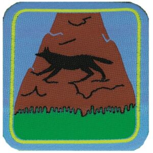 Distintivo stoffa - lupo rupe -