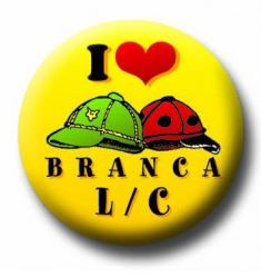 Spilla i love branca l/c