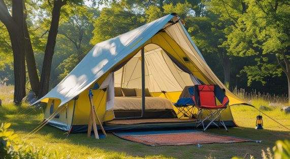 preparare la tenda
